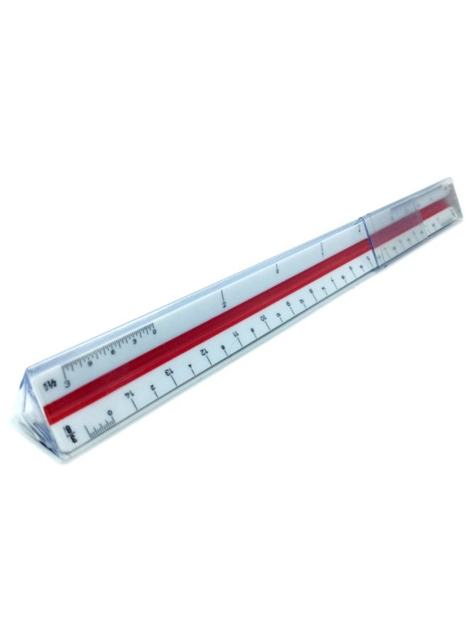M+R 30cm Ruler Professional Triangular Scale Ruler - Image 3